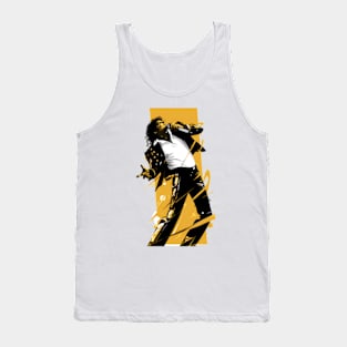 Pop King - Yellow Backdrop - Pop Music Tank Top